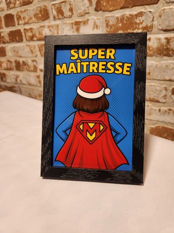 Cadre décoratif super maitresse