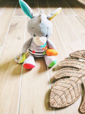 🐴Peluche doudou sensorielle multi activités Ane Titus marque Oxybul