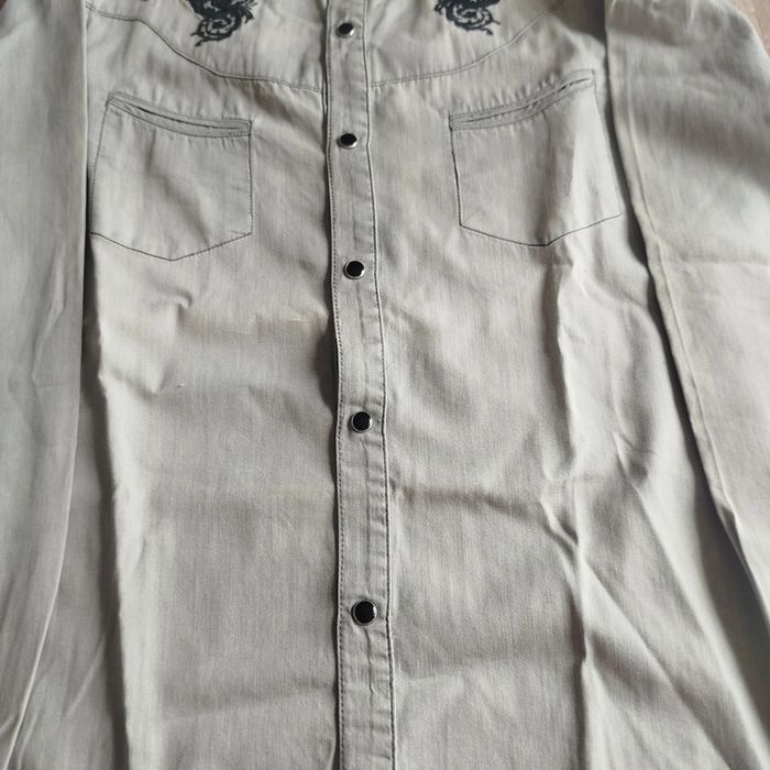 Chemise femme grise broderie | The Kooples | S Fitted - photo numéro 4