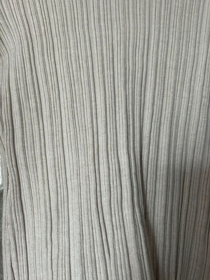 Top manche longue crème rayure S h&m - photo numéro 4
