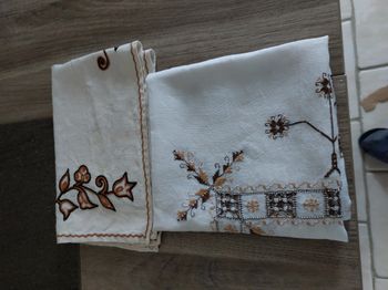 Nappes vintage table de salon