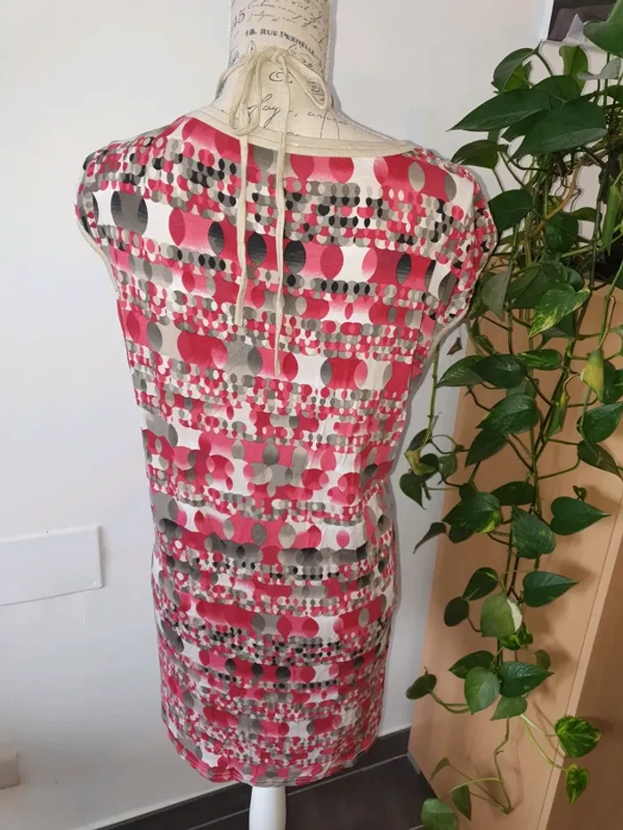 Tunique beige et rouge Gemo taille 50/52 - photo numéro 2