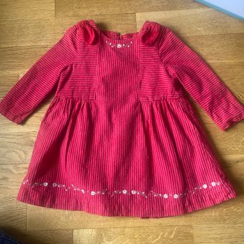 Robe sergent major en coton doublée