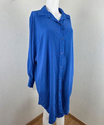 Robe chemise bleue manches longues – Taille M