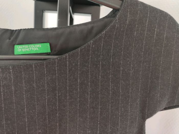 Robe Benetton gris foncé - photo numéro 2