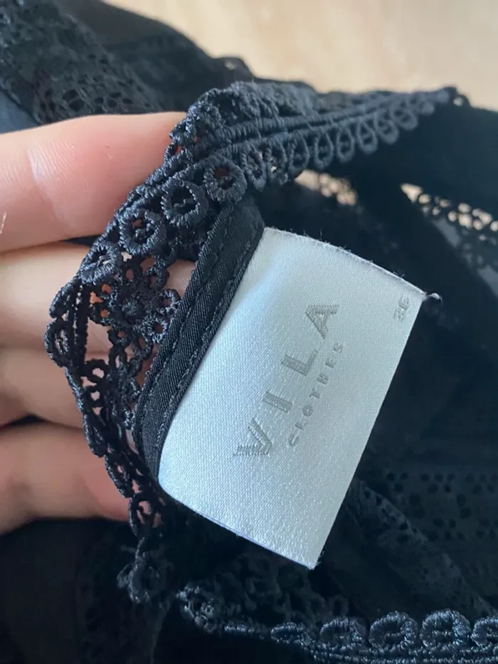 blouse noire vero moda taille 36 neuf - photo numéro 5