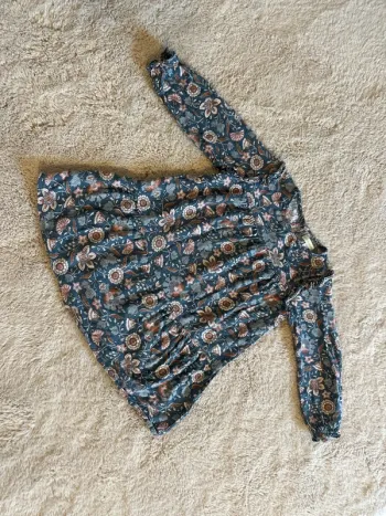 Robe fleurie en coton Vertbaudet 4 ans