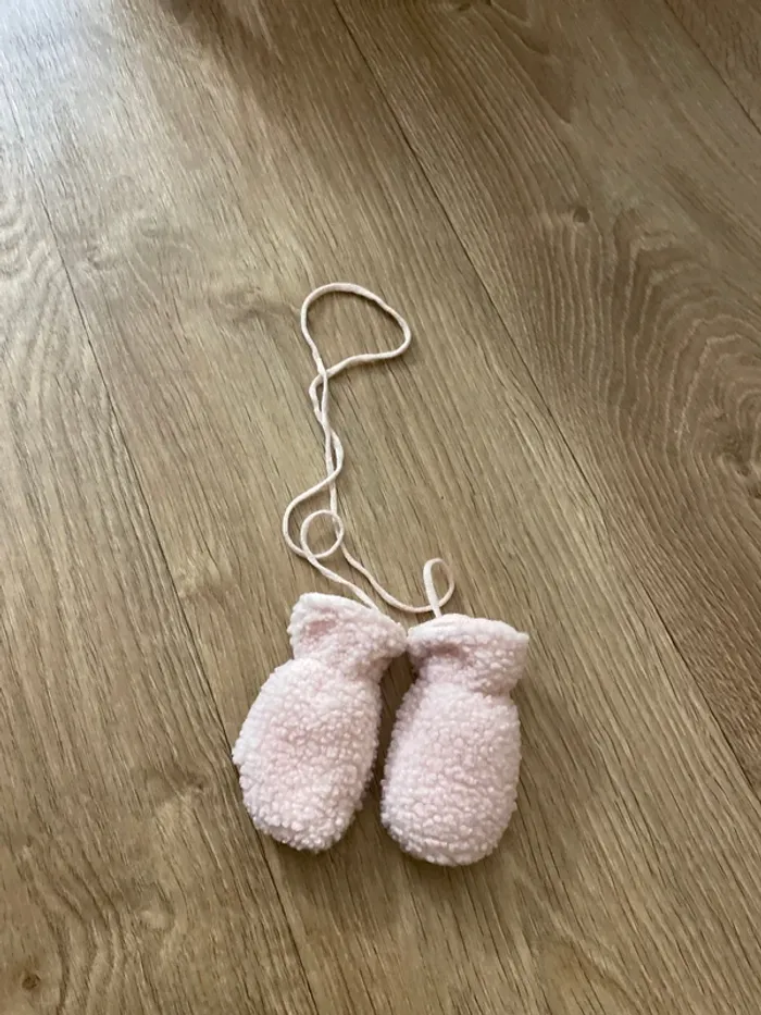 Moufles rose bébé 3-12 mois - photo numéro 7