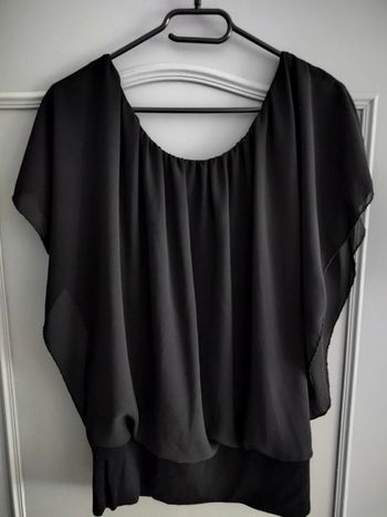 Blouse voile noire