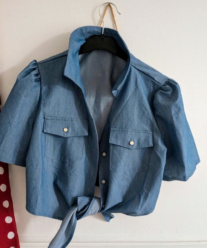Ensemble chemise et jupe retro taille M - photo numéro 3