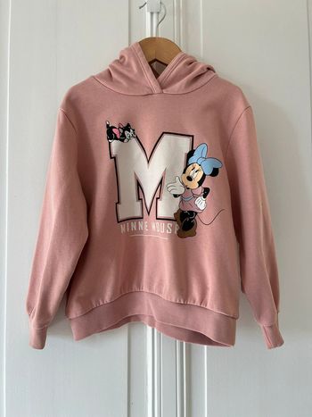 Sweat H&M rose saumon Minnie 5-6 ans