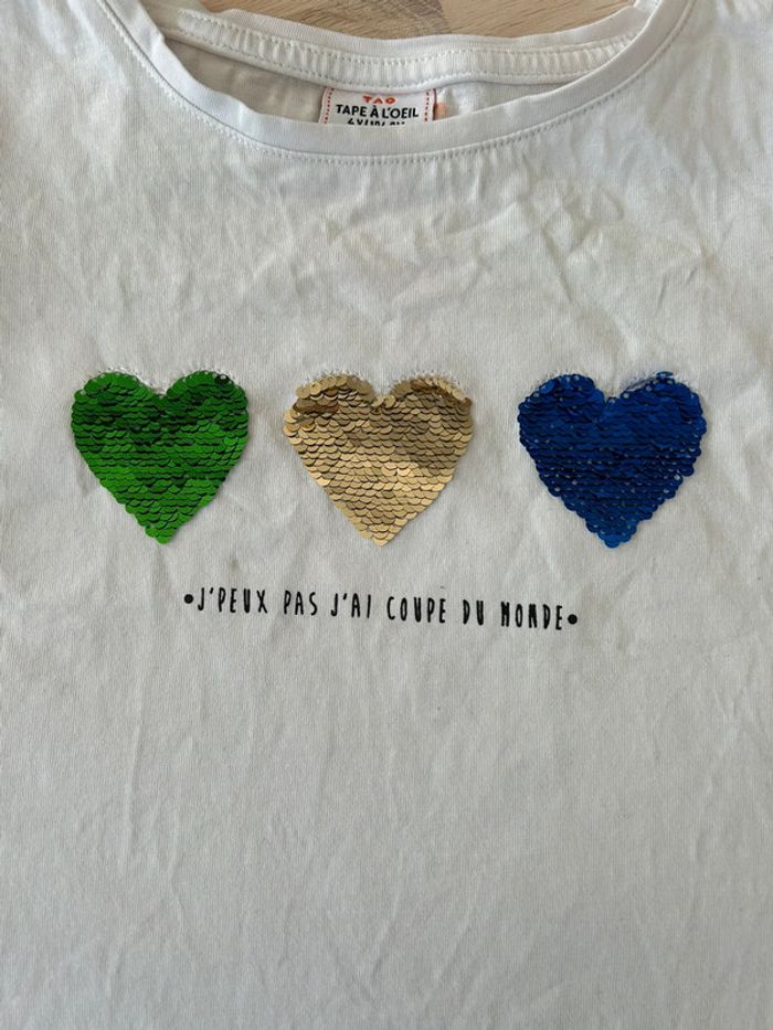 T-shirt coupe du monde 4 ans TAO - photo numéro 2