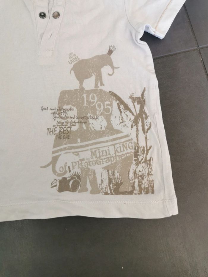 Tee-shirt type polo Orchestra 18 mois éléphant - photo numéro 2
