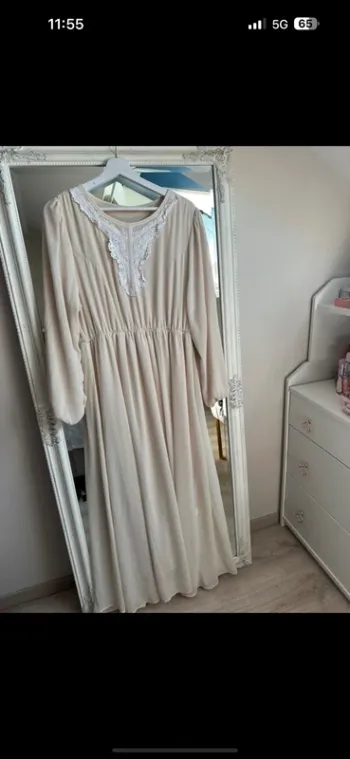 Robe femme beige