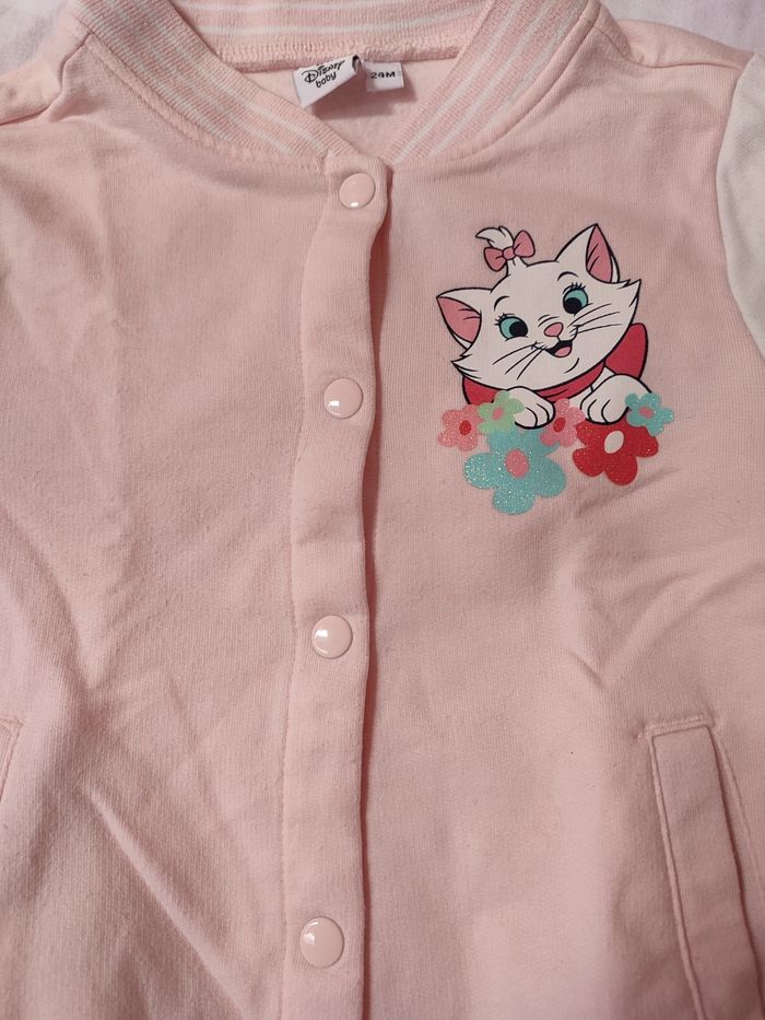 Veste Marie des Aristochats - Rose et blanche- 24 mois - Comme neuve - Disney baby - photo numéro 6