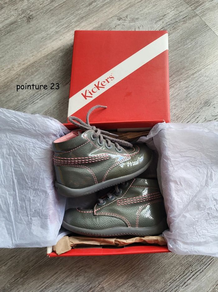 Bottine vernis à lacets Bellista pointure 23