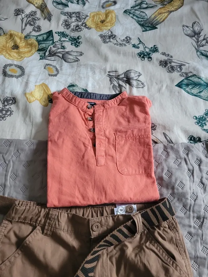 Ensemble bermuda et chemise 10 ans