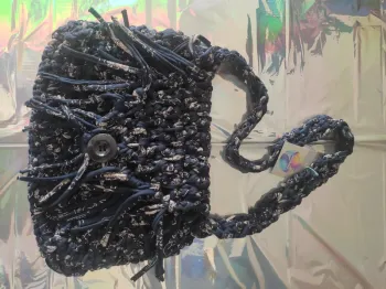Sac tissé en chutes de tissu fait main Upcylcing