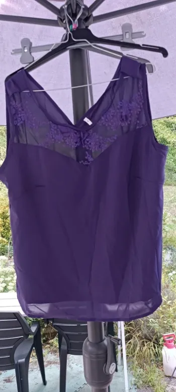 Débardeur femme violet