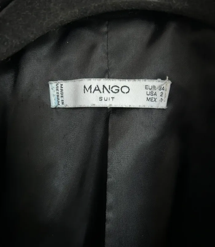 Blazer noir femme taille xs mango - photo numéro 5