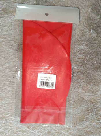 Bonnet de natation en latex rouge