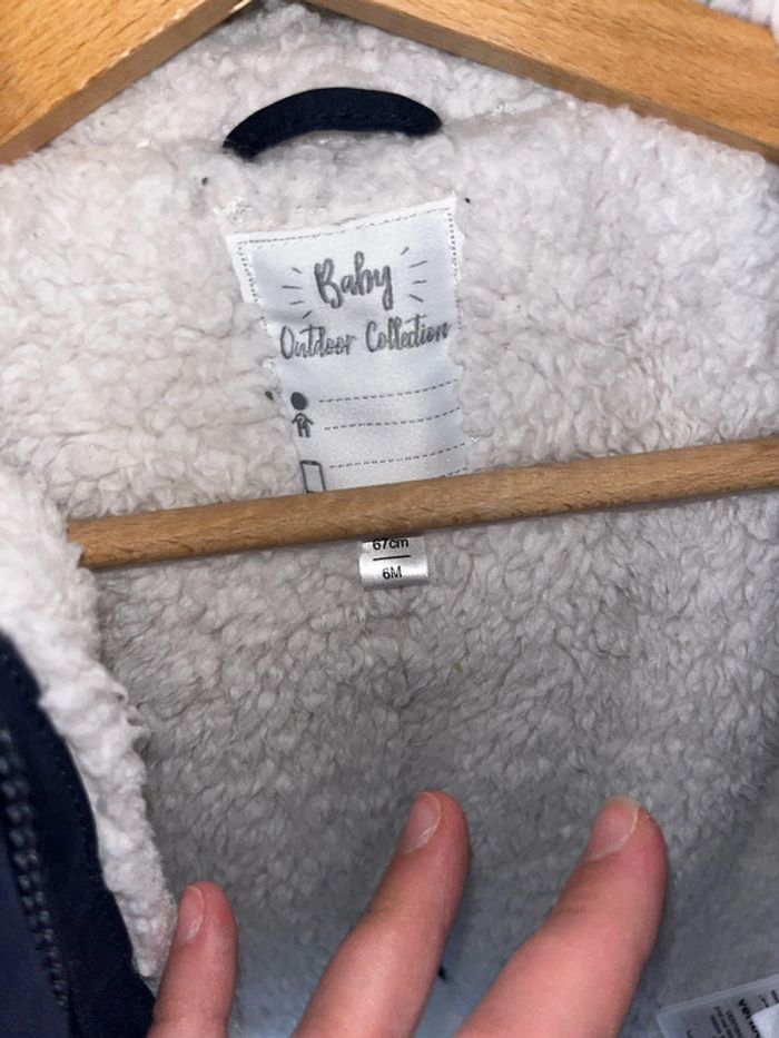 Manteau Marine chaud verbaudet 6 mois 67cm - photo numéro 4