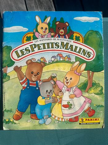 Album Panini non complet (70% ok) Les Petits Malins Ours Gaby Aventures de Malinville