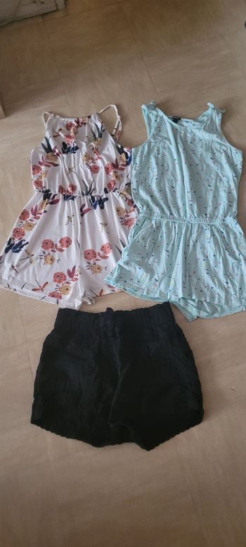 Combishort et short fille 10 ans