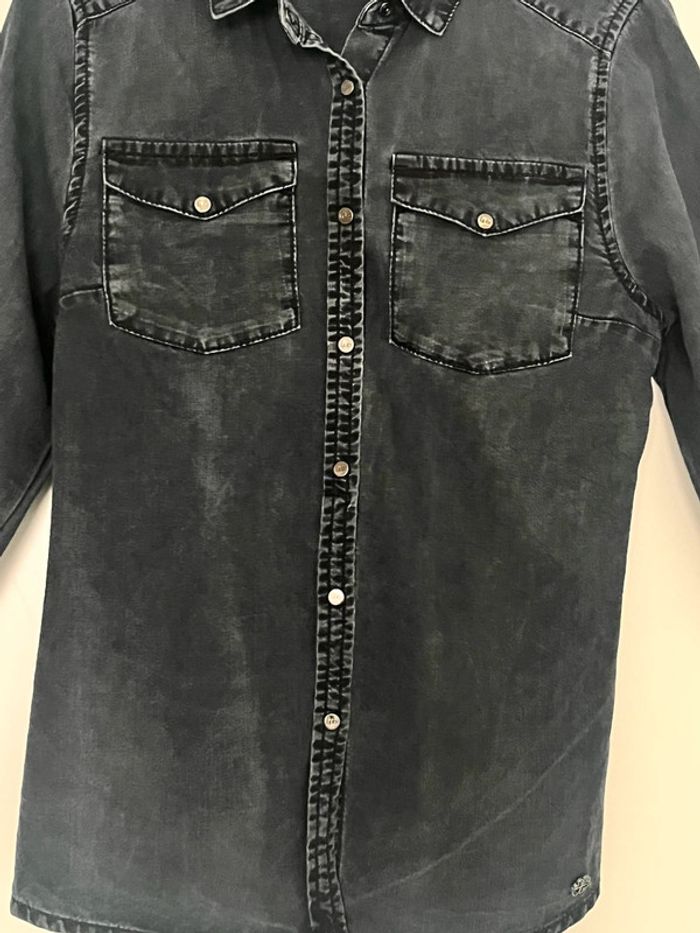 Chemise en Jean Grise Foncée LPB - photo numéro 4