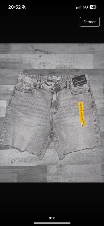 Short en jeans