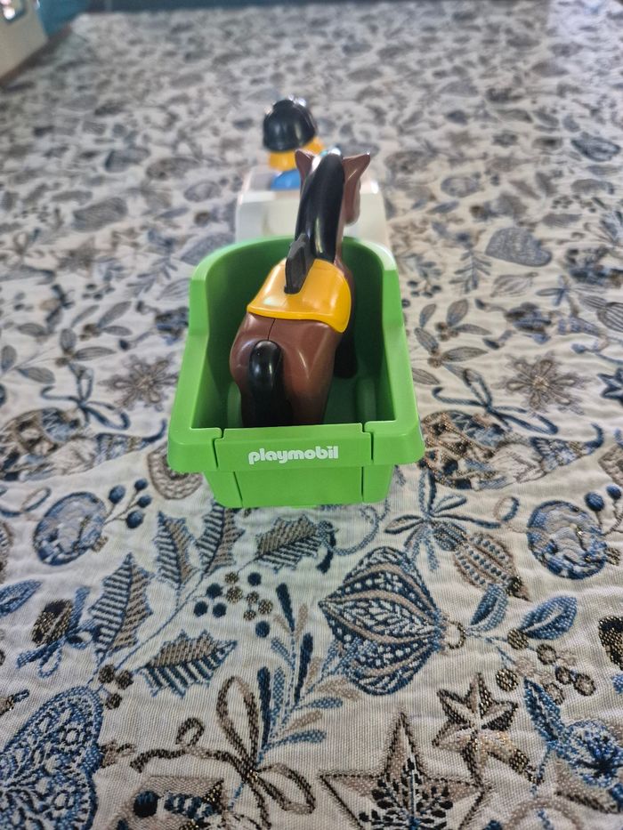 Playmobil 123 voiture avec remorque pour cheval - photo numéro 5