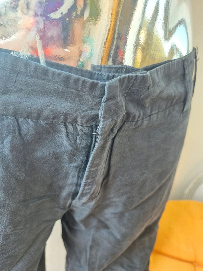Pantalon fin uni - photo numéro 2