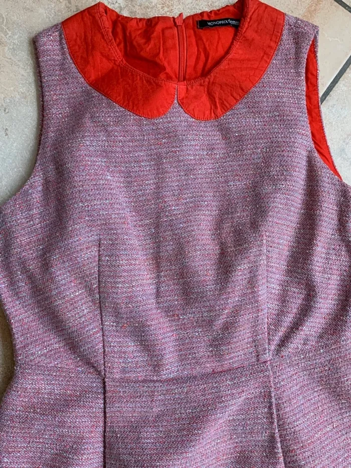 Robe Monoprix sans manche à col Claudine T 38 - photo numéro 2
