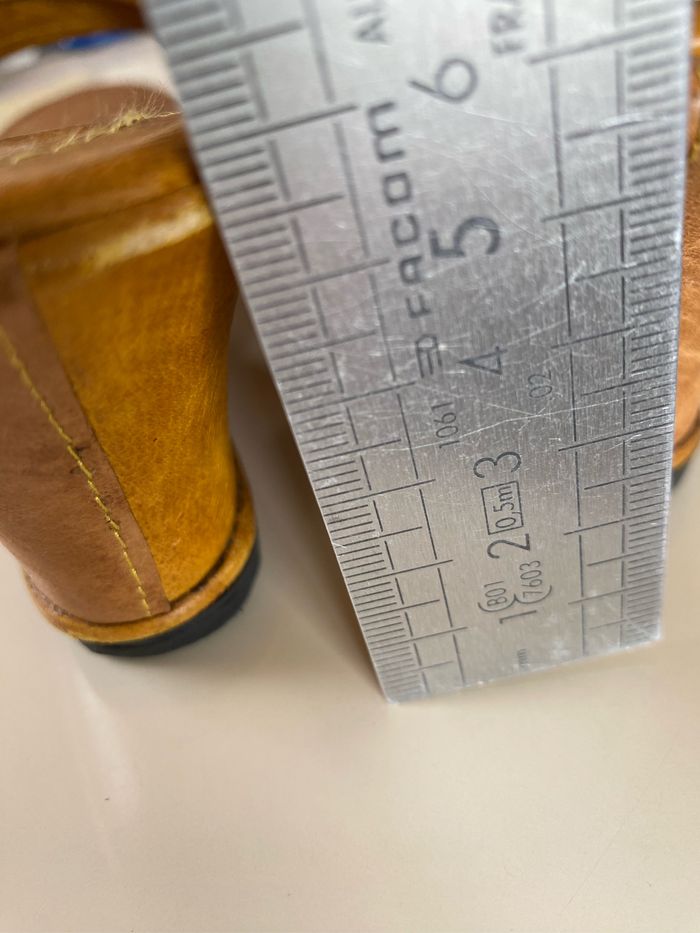 Sandales Mules bicolore talons compensés 38 - photo numéro 9