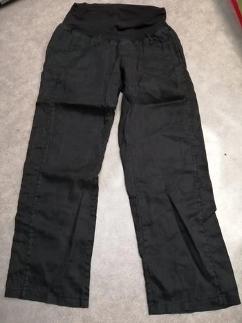 pantalon lin grossesse maternité taille 34