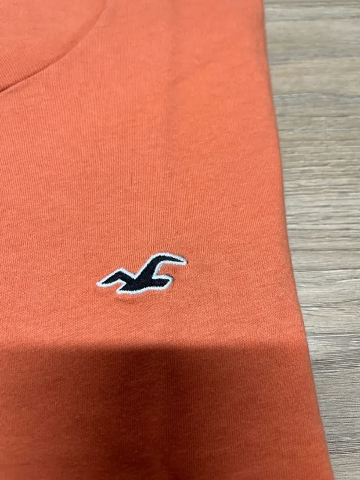 T-shirt Hollister - couleur, orange - taille M - photo numéro 2