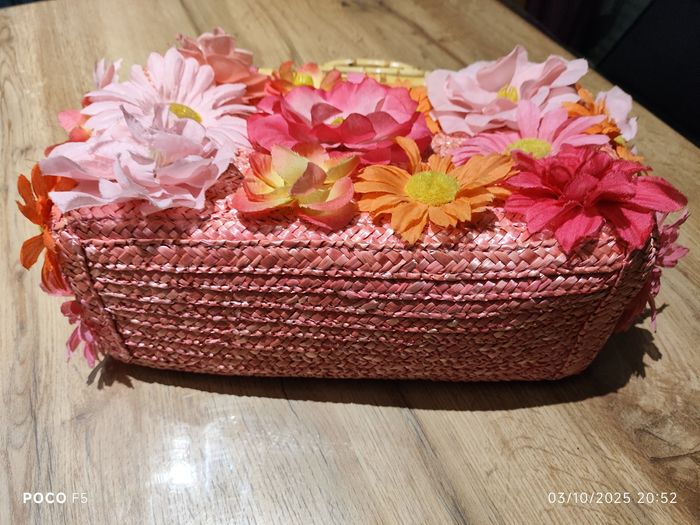 Sac avec anse bambou  et fleur - photo numéro 7