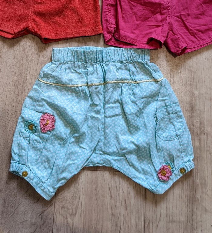 Lot de 2 shorts bébé fille 9 mois - photo numéro 4