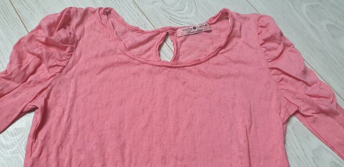T shirt cache-cache taille 3 rose - photo numéro 3