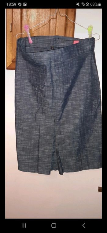 Jupe en jeans mi mollet tex neuve taille 46