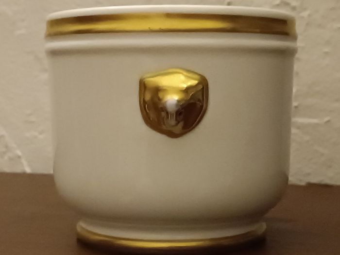 Cache pot porcelaine anse lion - photo numéro 9