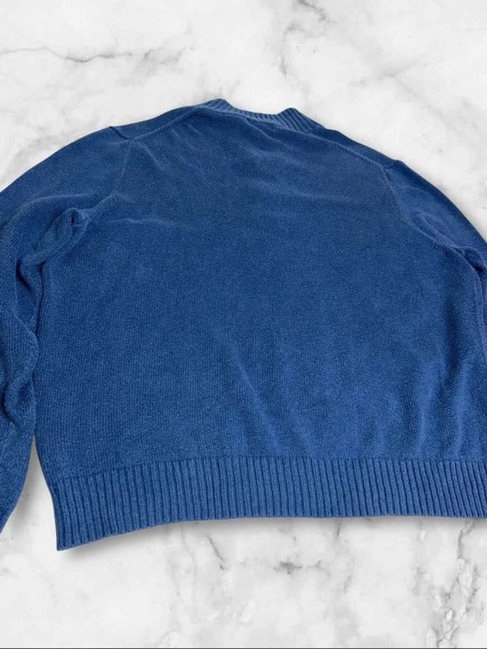 Pull col camionneur Ralph Lauren Polo 100% Coton Bleu XXL Vintage - photo numéro 13
