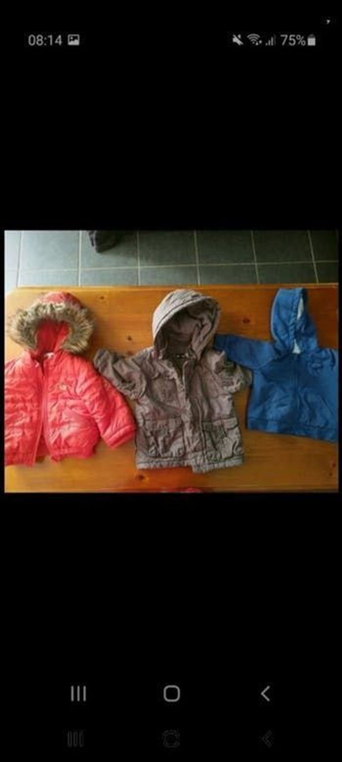 Lot veste, gilet 18 mois mi saisons