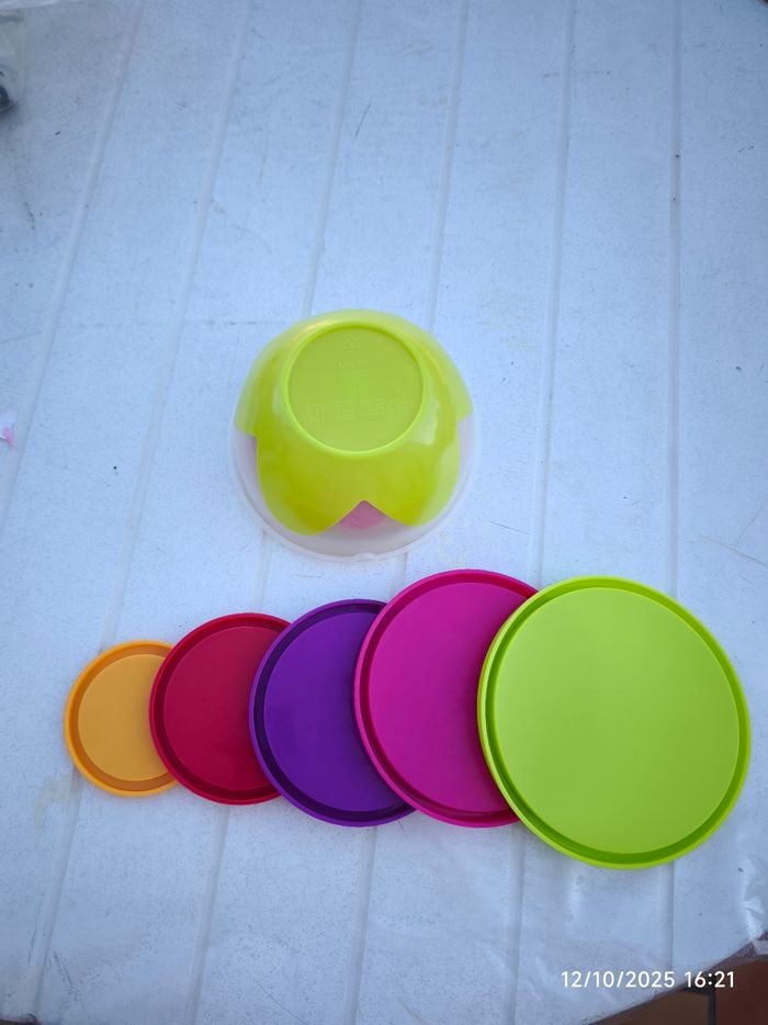 Lot tupperware gigogne colorés - photo numéro 5