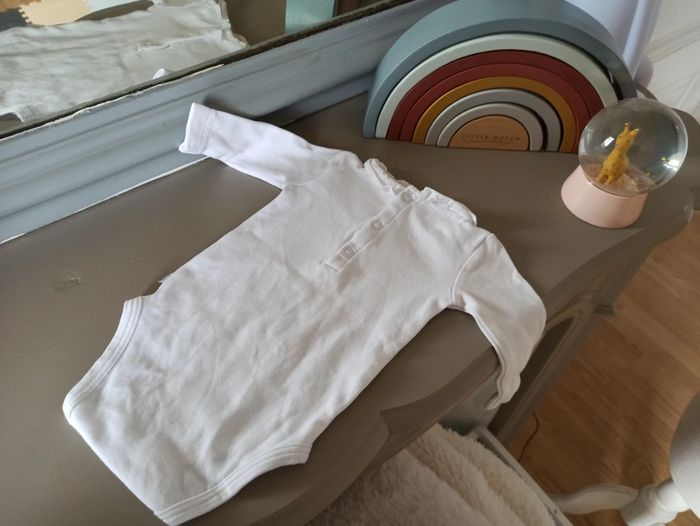 Body blanc avec col 1 mois JACADI - photo numéro 5