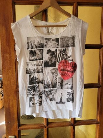 T-shirt cache cache aisselle a aisselle 50 cm