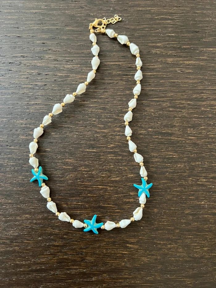 Collier coquillage acier inoxydable - photo numéro 3