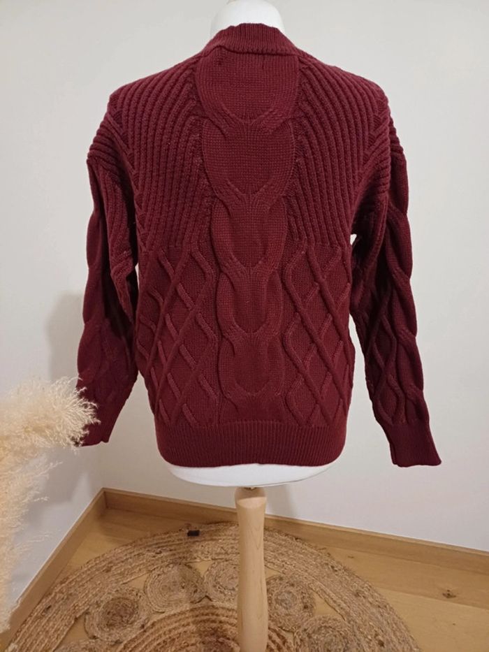 Pull Bordeaux chaud neuve Yehwang taille S/M 36/38 - photo numéro 9