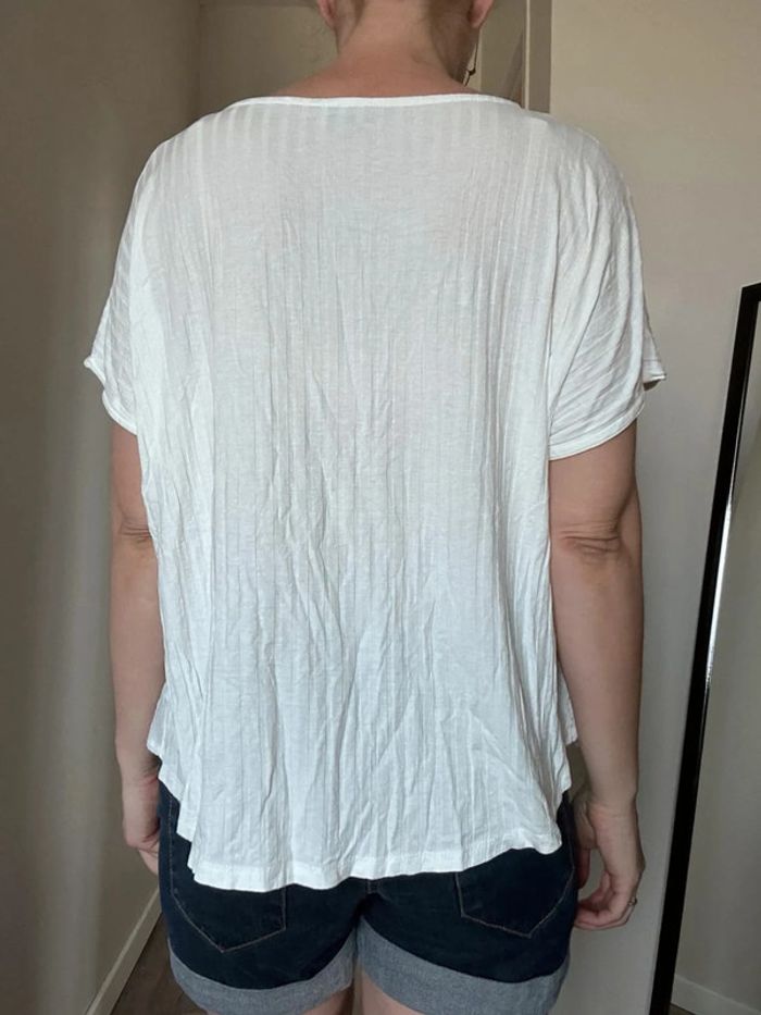 Zara Tee-shirt blanc coupe baby doll – Taille 36 – Très bon état - photo numéro 11