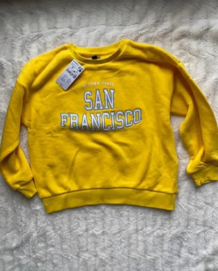 Pull jaune San Francisco kiabi